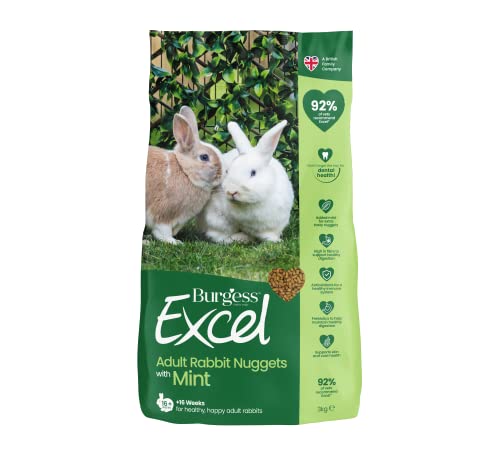 Burgess - Adult Rabbit Nuggets with Mint - 3 kg (40001) von Excel