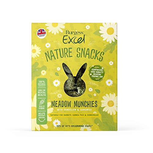 Burgess Excel Meadow Munchies Leckerlis für Kaninchen, Meerschweinchen und Chinchillas von Burgess