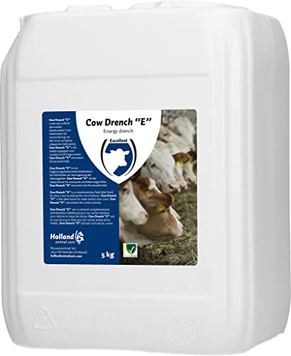 Excellent Cow Drench 'E' (COWD002) für Milchkühe, 5 kg, Flüssigkeit, Tierfutter, Rinderfutter, Farm & Garden, Landwirte, Rinderhalter, Rinder, weiblich, Flüssiges Rindernahrungsergänzungsmittel von Excellent