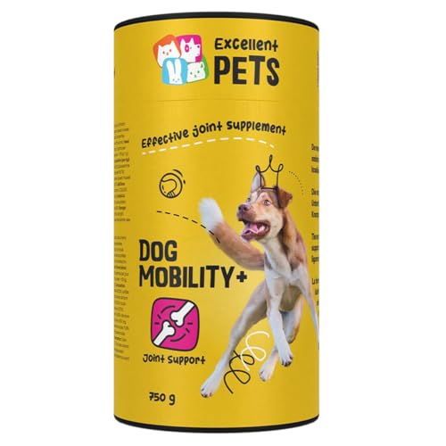 Holland Animal Care Excellent Dog Mobility Plus 750 Gramm - Hunde Vitamine - Gelenktabletten Hund - Zur Unterstützung der Sehnen, Knorpel, Bänder und Gelenke von Hunden - Ergänzende Tiernahrung von Holland Animal Care