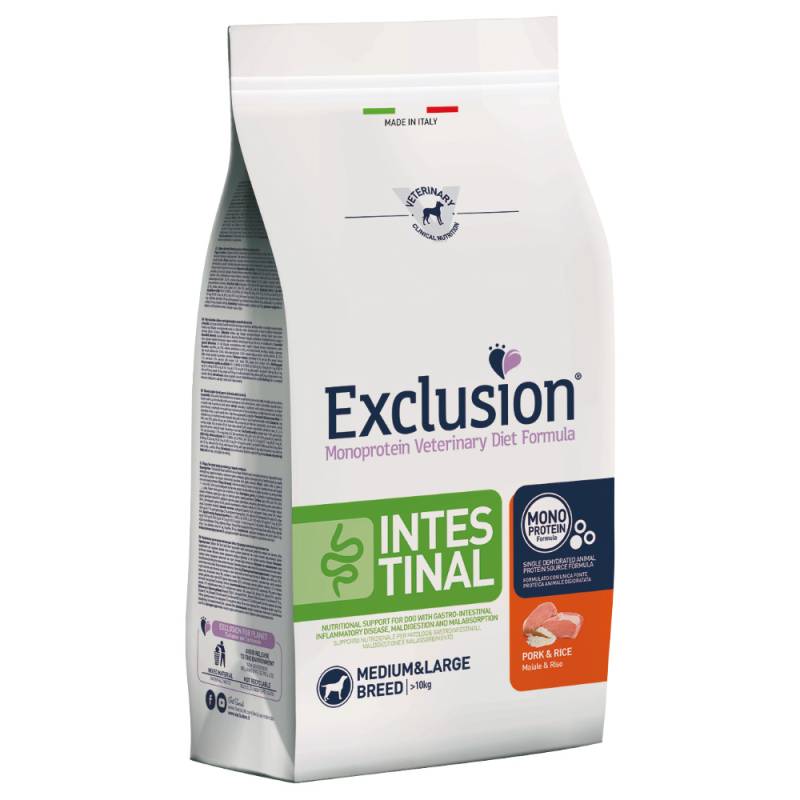 Exclusion Diet Intestinal Medium/Large Adult mit Schwein & Reis - Sparpaket: 2 x 12 kg von Exclusion Diet