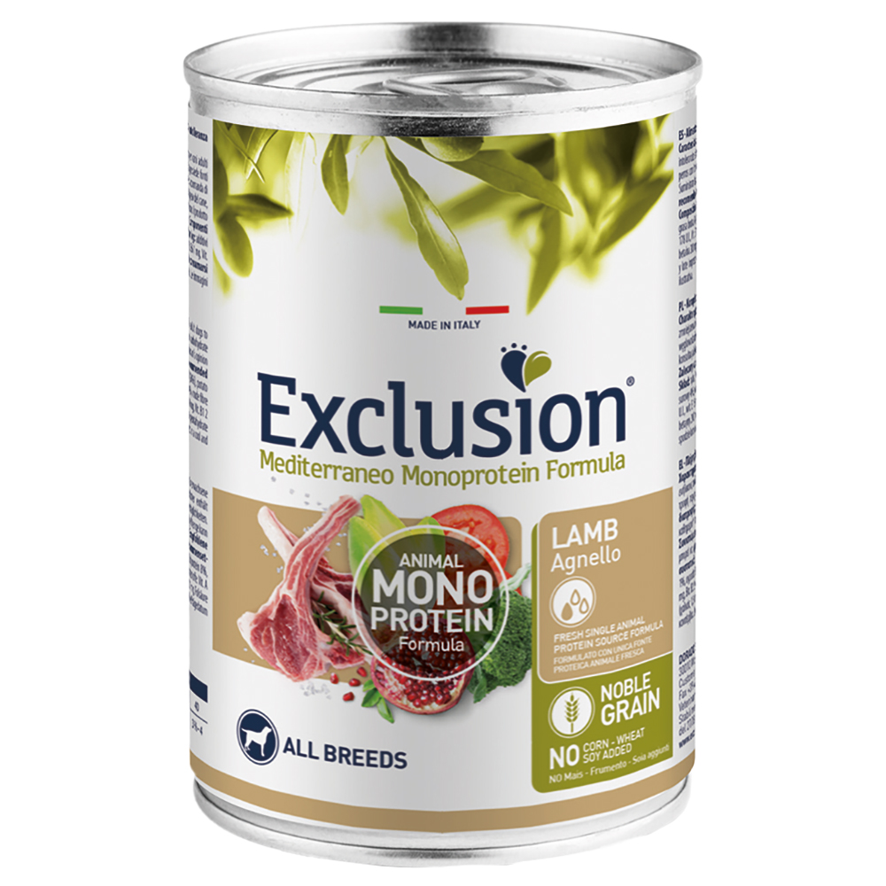 Exclusion Mediterraneo Adult 1 x 400 g - mit Lamm von Exclusion Mediterraneo