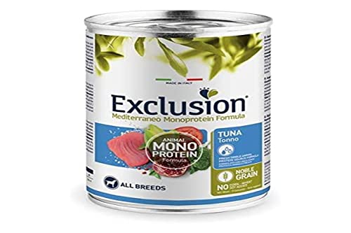 Exklusion Dog Wet Erwachsene Tuna All Breeds 400 g von Exclusion Mediterraneo