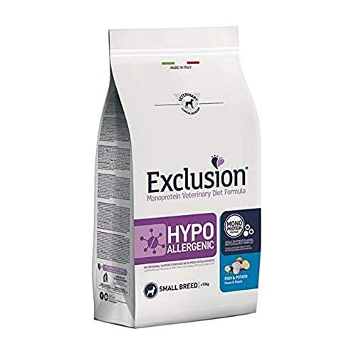 Exclusion Diät Hypoallergen, kleine Rasse, Fisch und Kartoffeln, 2 kg von Exclusion