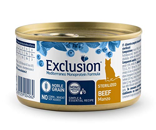 Exclusion Cat Wet Sterilised Beef, 85 g von Exclusion