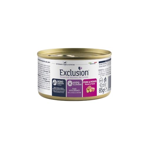 Exclusion Diet Hypoallergenic Maiale und Patate – 1 Latex, 85 g von Exclusion