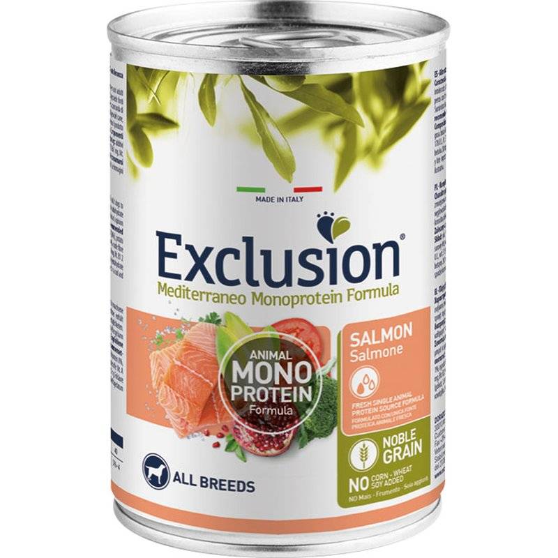 Exclusion Mediterraneo Adult Lachs Nassfutter 400 g (7,23 € pro 1 kg) von Exclusion