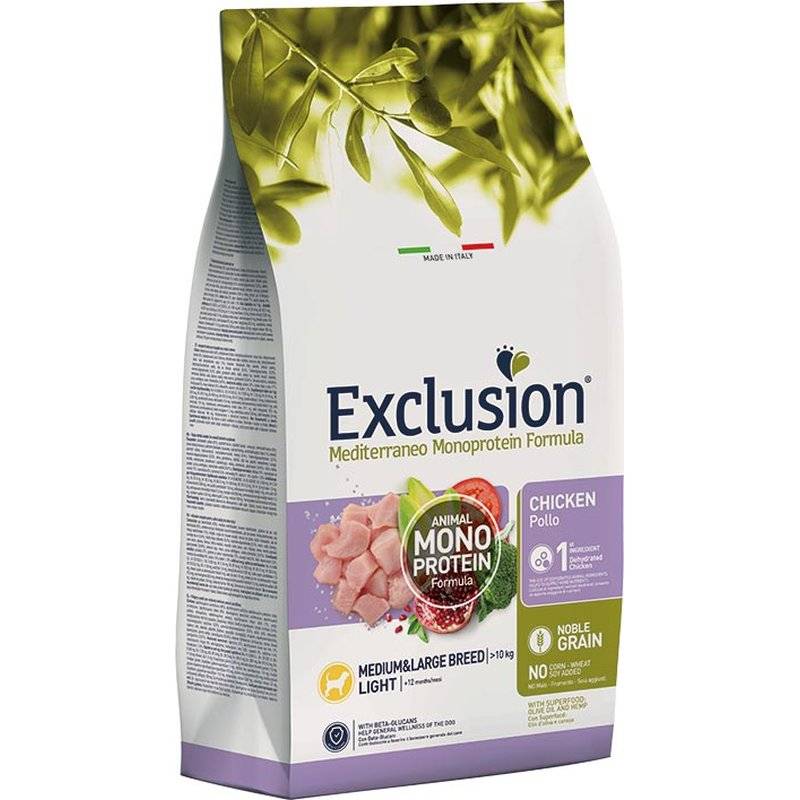 Exclusion Mediterraneo Noble Grain Light Medium&Large... (4,25 € pro 1 kg) von Exclusion