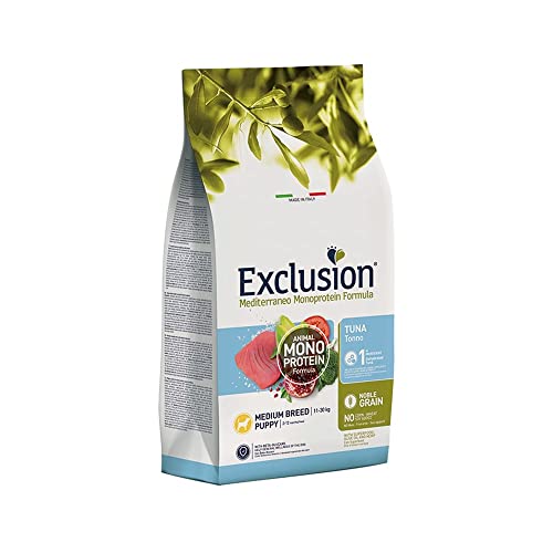 Exclusion Mediterraneo Noble Grain Puppy Thunfisch medium 3 kg von Exclusion