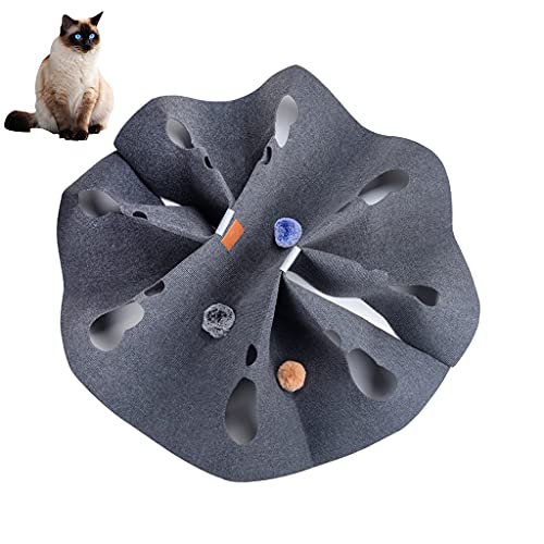 Für Katzen Aktivität Für Spielmatte Interaktiver Kratzbettteppich Veränderbare Form Für Spielteppich Für Katzen Interaktiv von Exingk