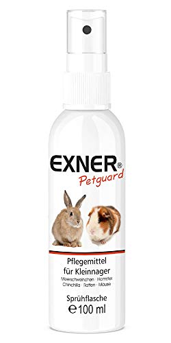 Exner Petguard Tierpflege für Nagetiere - Pflegemittel bei Juckreiz, Haarausfall, Entzündung, Parasiten, Räude, Milben & Pilzbefall - biologisch & natürlich - 100 ml Sprühflasche von Exner Petguard