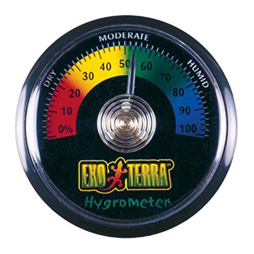 Exo PT2466 Terra Hygrometer, analoges Hygrometer, zur Platzierung im Terrarium von Exo Terra