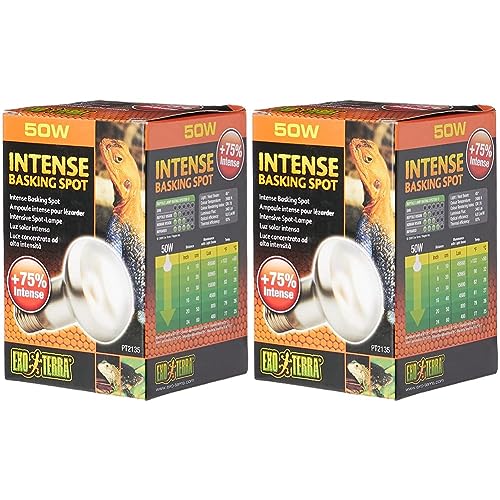 Exo Terra Intense Basking Spot, Wärmespotlampe, R20, 25W, Fassung E27 (Packung mit 2) von Exo Terra