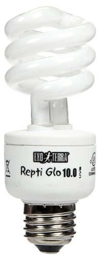 Exo Terra Reptile UVB 150, Wüstenterrarien Lampe, Kompakte UVB Lampe für in der Wüste lebende Reptilien, 13W, Fassung E27 von Exo Terra