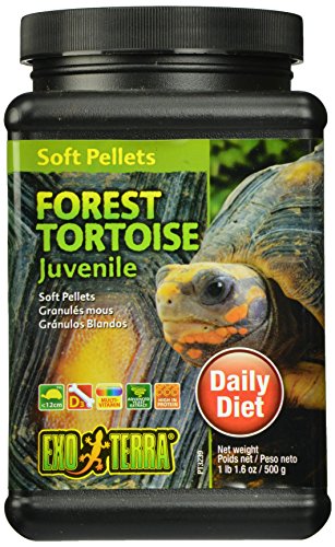 Exo Terra Soft Pellets Reptilienfutter für Junge Waldschildkröten 500 g, 1er Pack (1 x 500 g) von Exo Terra