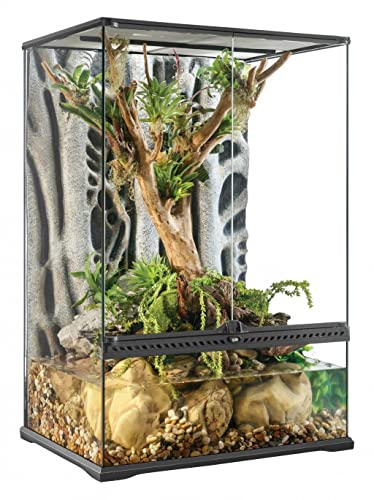 Exo Terra Terrarium aus Glas, mit einzigartiger Front Belüftung, 60 x 45 x 90cm, auch als Paludarium nutzbar von Exo Terra