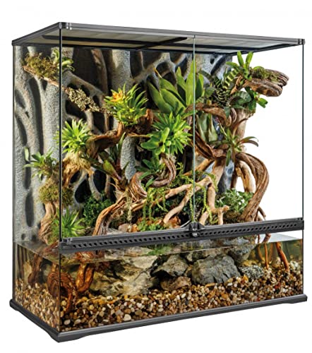 Exo Terra Terrarium aus Glas, mit einzigartiger Front Belüftung, 90 x 45 x 90cm, auch als Paludarium nutzbar von Exo Terra