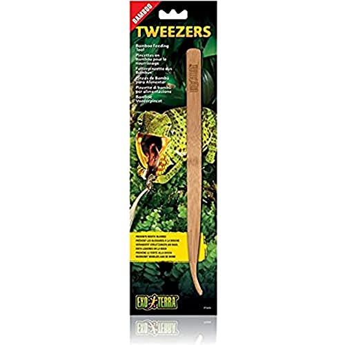 Exo Terra Tweezers, Futterpinzette, Fütterungszange, aus umweltfreundlichem Bambus, 1 Stück (1er Pack) von Exo Terra