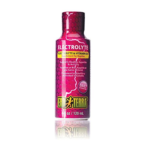 Exo Terra flüssige Electrolyte und Vitamine, D3-Ergänzungsfutter für Reptilien, Futterzusatz für Reptilien, 120ml von Exo Terra