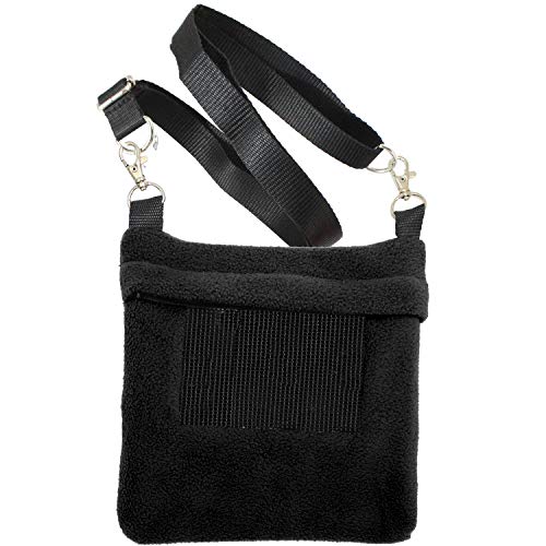 Exotic Nutrition Economy Tragetasche für Zuckergleiter – atmungsaktives Fenster, Sicherheitsreißverschluss, Bonding Pouch – einzigartige Farben und Muster, 8" x 7.5", schwarz von Exotic Nutrition