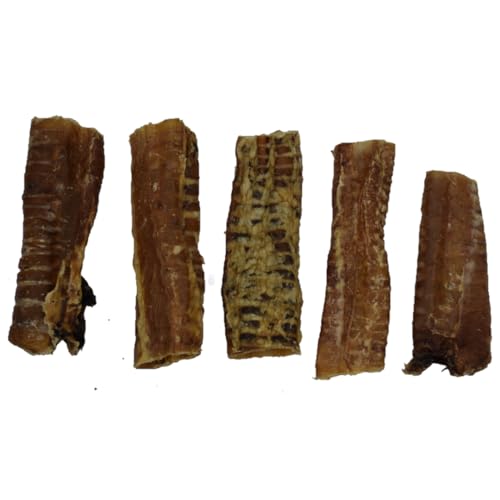 Express Pet Supplies Buffalo Trachea (Windrohr) 100% natürliches, luftgetrocknetes Hundeleckerli-Kauspielzeug (500 g) von Express Pet Supplies