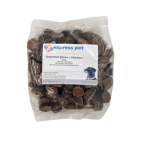 Express Pet Supplies Gourmet Hühnchenscheiben, 100 % natürliches Kauspielzeug für Hunde, 250 g von Express Pet Supplies