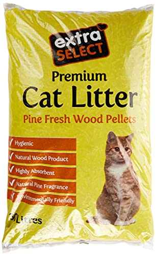 Extra Select Premium Katzenstreu auf Holzbasis, 30 l von Extra Select