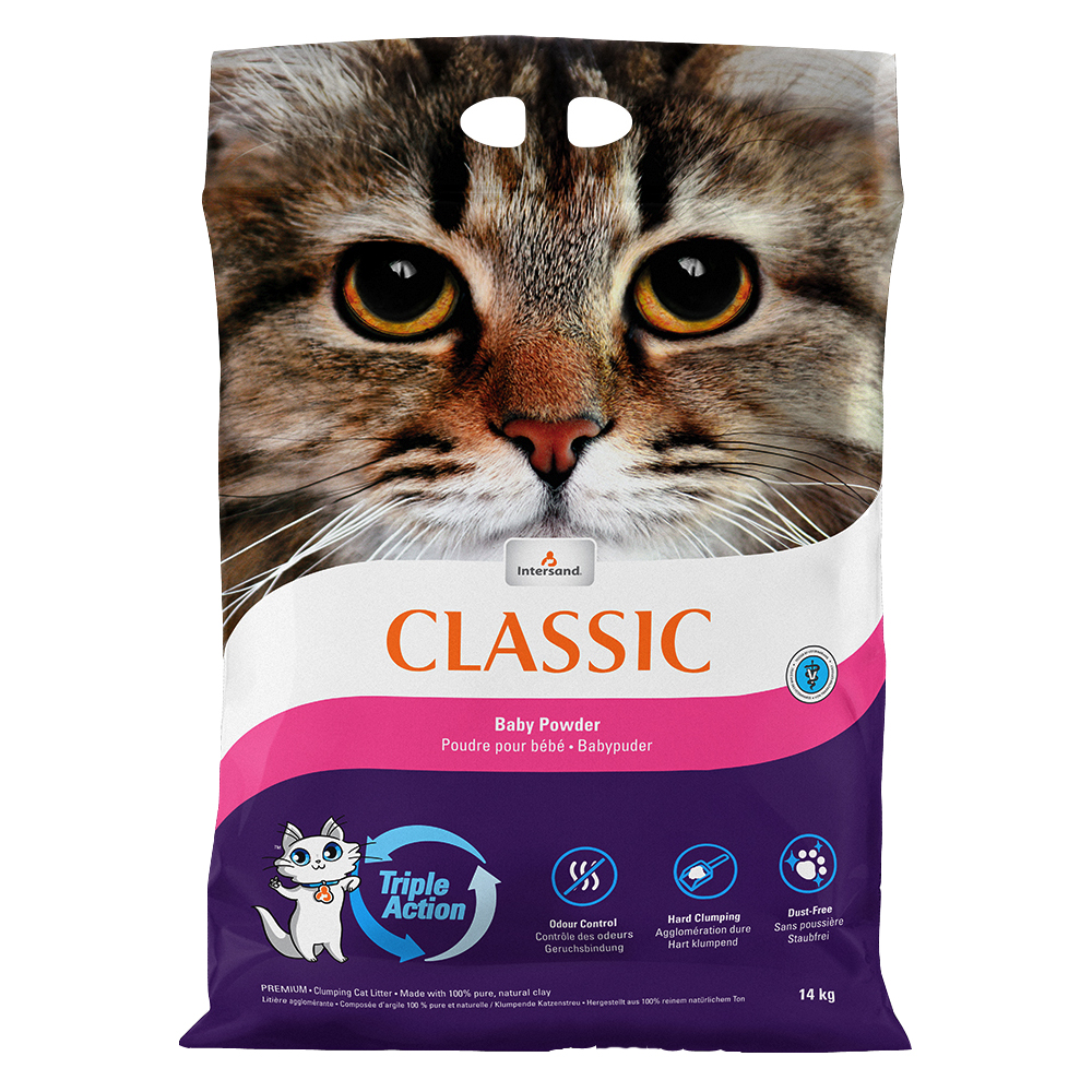 Intersand Classic Katzenstreu mit Babypuderduft - 14 kg von Extreme Classic