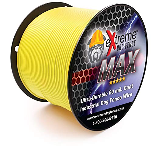 Maximum Performance Dog Fence Wire - 1000 Ft. 14 Gauge Wire with Ultra Thick 60 Mil Polyethylene Protective Jacket - Designed for Max Life Reliability and Low Signal Loss - Universal Compatible von Extreme Dog Fence