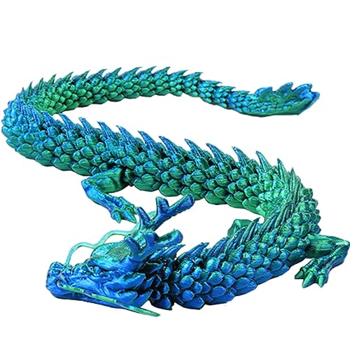 Eyccier 3D -Gedruckter Drache 17.7in bewegliche Gelenke Drachen Ornament 3D artikulierte Drachenfiguren Realistische Drachenspielzeug sicher von Eyccier