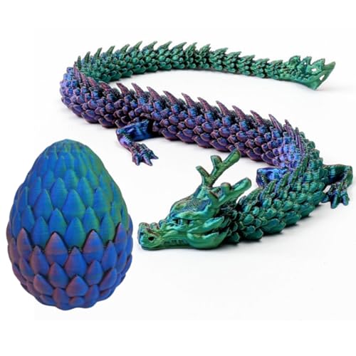 Eyccier Drachenfischtank Dekorationen mit Drachenei Ei Movable Joint Dragon Aquarium Ornamente 3D Mini Aquarium Dekorationen 10,6 -Zoll von Eyccier