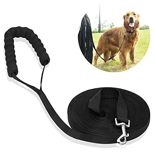 Trainingsleinen für Hunde – Nylon lange Trainingsleine für Hunde Schleppleine, lange Leine für Hunde-Tracking-Training, lange Leine für Haustier-Rückruf, Gehorsamkeit, bequemer gepolsterter Griff (5 von Eyeleaf