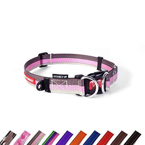 EzyDog Double Up Halsband, Candy, Large (39cm - 59cm) von EzyDog