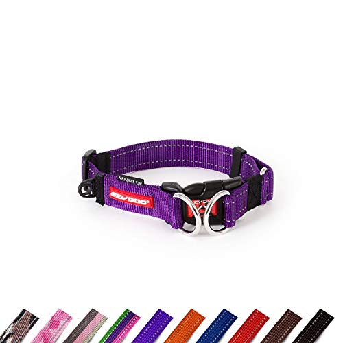 EzyDog Double Up Halsband, violett, Small (22cm - 29cm) von EzyDog