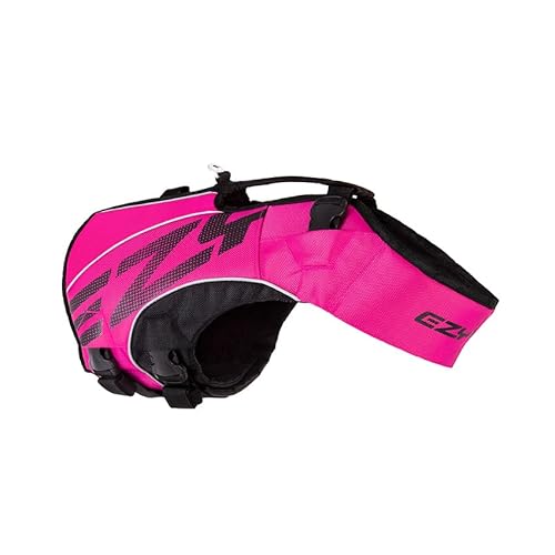 EZYDOG X2 Boost Hundeschwimmwesten | Hundeschwimmweste, verstellbare Schwimmweste für Hunde, Bootfahren, Paddelboard, überlegener Auftrieb, Rettungsgriff, reflektierende Nähte (Rosa, 2XS) von EzyDog