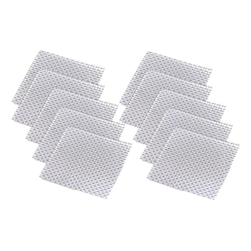 F Fityle 2X 10x Aquarium Drahtgeflecht Pad, Moospflanzen, Befestigungshalter, 8 X 8 cm, Aquarium Dekoration, Aquarium Zubehör, Langlebiges DIY Moosnetz von F Fityle