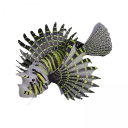 F Fityle 2X Kleine Rotfeuerfisch Figur, Simulation, Leuchtende Unterwasserverzierung, Schwimmend, Im Dunkeln Leuchtend, Souvenirs, Geschenke, Wasserlandschaft von F Fityle