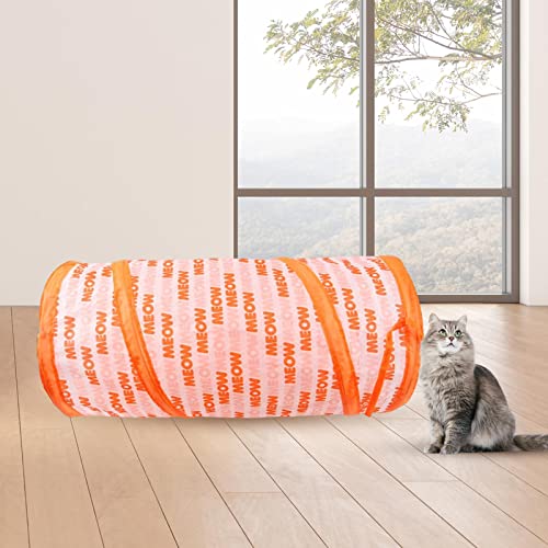 F Fityle 2X Pet Cat Tunnel Hiding Cave Hideout Ball Interactive Toy Cage Supplies Cat Tunnel Toy für von Haustier Kätzchen Übungen Im Innenbereich, Zwei Kanä von F Fityle