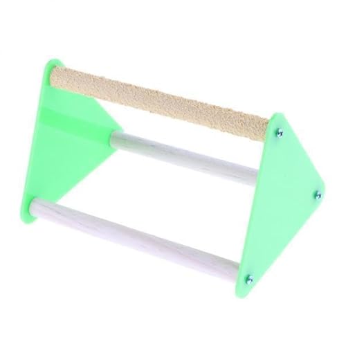 F Fityle 2xFunny Papagei Vogel Barsch Stehen Spielen Spielzeug Holz Aktivität Tisch Top Playstand, wie beschrieben, 2 Stk. von F Fityle