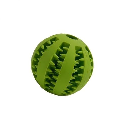 F Fityle 2xZahnrad Design Haustier Hund Kauspielzeug Interaktiver Trainingsball Grün_5cm, 3 Stk. von F Fityle