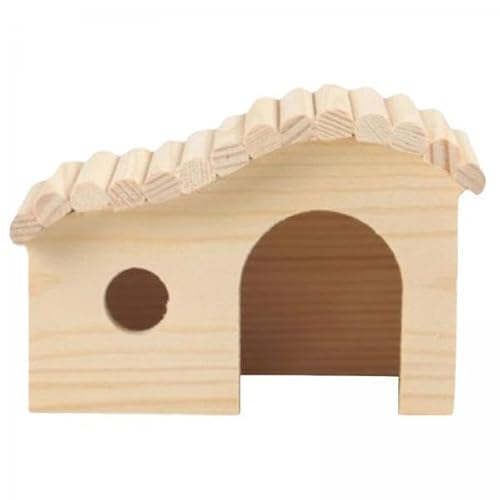 F Fityle 3X Hamsterhaus Aus Holz, Hamsterlebensräume, Deko, Unterschlupf, Handgefertigt, Käfigspielzeug, Kleintiere, Schlafhütte für Mäuse, Syrischer Hamster von F Fityle