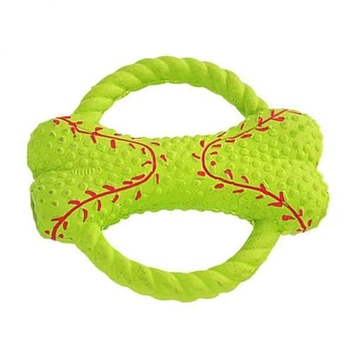 F Fityle 3x1 Pc Knochen Form Kauen Spielzeug Hund Welpen Interative Schlepper Spielzeug Molaren Training Grün, 2 STK. von F Fityle