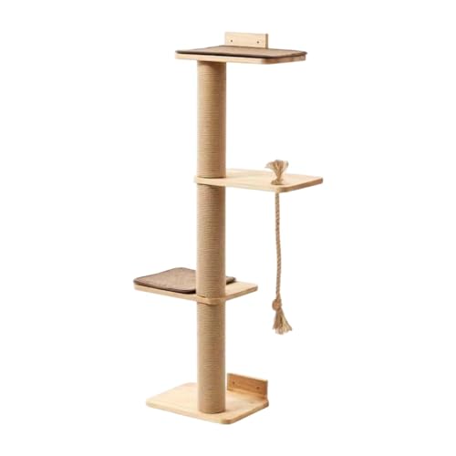 F Fityle 4 Tier Cat Climbing Tree Activity Center Haustier Playgournd 2 Barchen Hängende Seilkatze Katze Kletterrahmen für kleine Haustiere von F Fityle