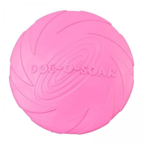 F Fityle 4xSoft Rubber Summer Beach Flying Plate Interaktives Hundespielzeug Rosa 18cm von F Fityle