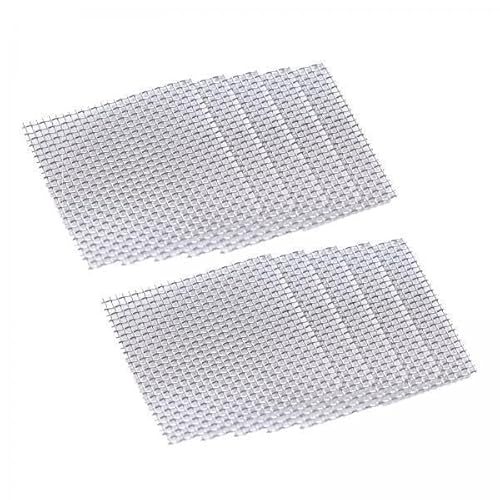 F Fityle 5X 10x Aquarium Drahtgeflecht Pad, Moospflanzen, Befestigungshalter, 8 X 8 cm, Aquarium Dekoration, Aquarium Zubehör, Langlebiges DIY Moosnetz von F Fityle