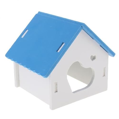 F Fityle 5xHamsterhaus Kleintierversteck Haustier Minihütte Hamsterkabine Käfige Blau, Blau, 6 STK. von F Fityle