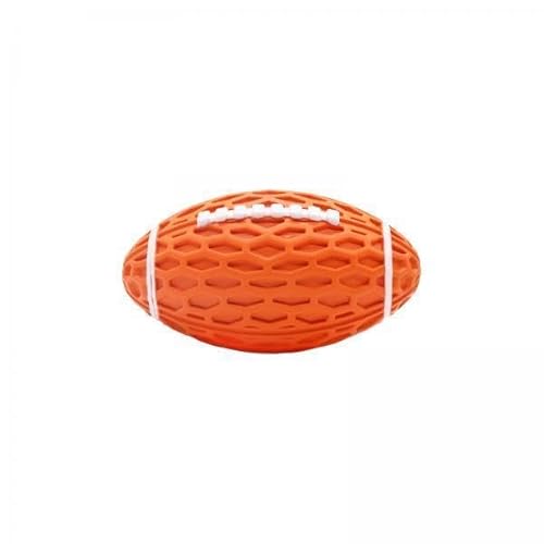 F Fityle 6X Hundespielzeugbälle Pet Squeaky Toys Bälle Rugby, Robustes Gummi, Strapazierfähiges Kauspielzeug für Hunde, er Ball für Den Außenbereich, von F Fityle