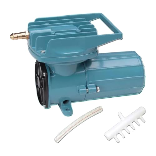 F Fityle Aquarium-Luftpumpe, DC 12 V, Luftpumpe für Aquarien, Teichbelüfter, Zubehör-Luftpumpe aus Metall für die gewerbliche Nutzung in der Hydrokultur, 12 V, 35 W, 185x95x118mm von F Fityle