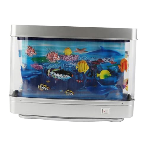 F Fityle Aquarium-Stimmungslampe, Tropische Fische, Nachtlicht, Bunte künstliche Tropische Landschaft, Lampe für Wohnzimmer, Urlaub, Schlafzimmer, Wohnheim von F Fityle