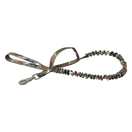 F Fityle Bungee-Hundeleine mit Griff, Starke Nylon-Haustierleinen, Hundetrainingsleine, Hundeleinen für die Fellpflege Kleiner/mittelgroßer Hunde oder, Dunkelgrüner Karabinerhaken von F Fityle